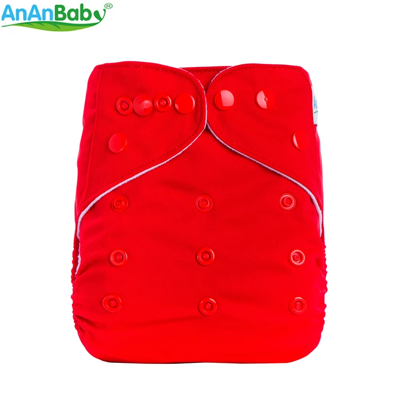 AnAnBaby, все в одном размере, дизайн, 1 шт., одноцветные тканевые подгузники, дышащие подгузники с карманами для малышей, b-серия