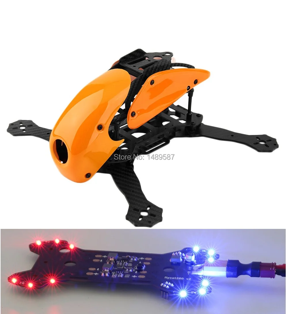 Robocat 270 270mm 4-Axis carbon fiber Racing Mini Quadcopter Frame with PDB Power Distribution Board w/ XT60 plug | Игрушки и хобби