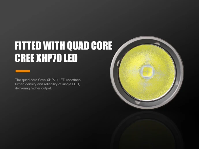 Новый Fenix UC52 Cree XHP70 светодиодный микро USB Перезаряжаемый фонарик 3100 люмен