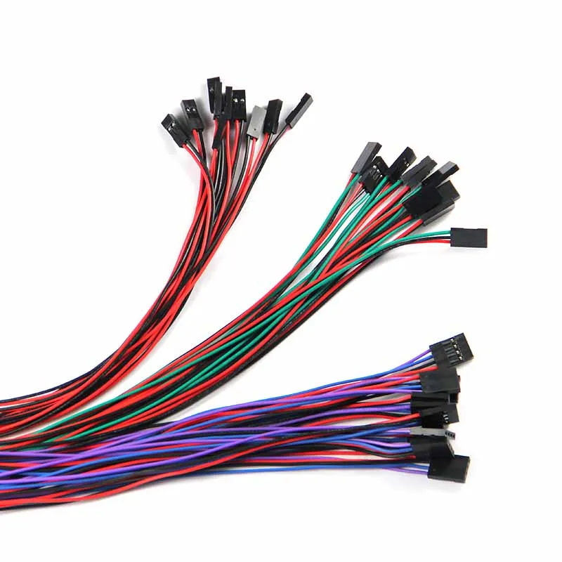 10pcs Each 70CM Length Dupont Cable 2pin &amp 3pin 4pin F/F Jumper Wire for Electronics Projects | Компьютеры и офис
