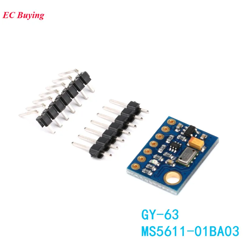 GY 63 MS5611 модуль датчика атмосферного давления высоты с высоким разрешением IIC I2C SPI