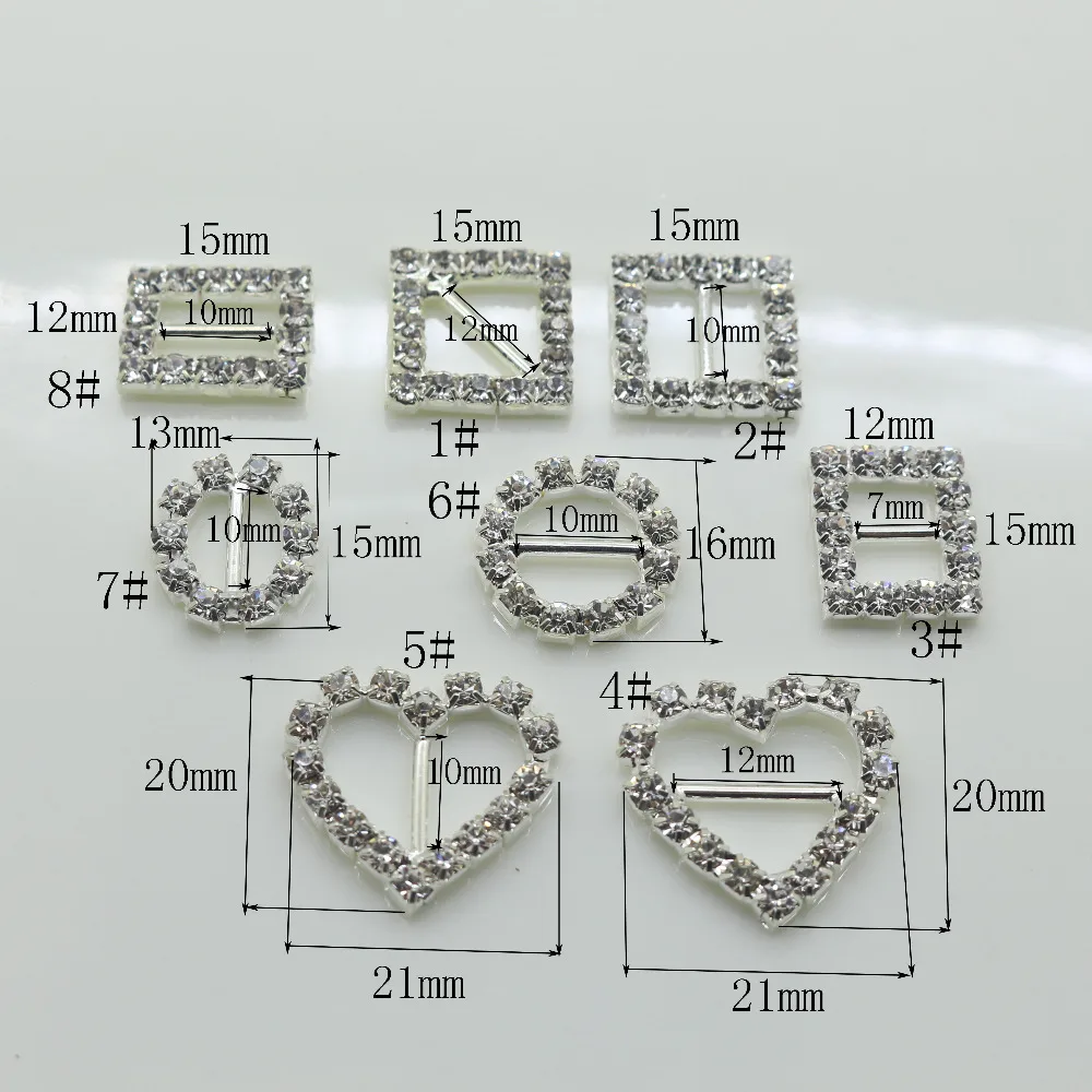 10 шт. горячая Распродажа потрясающая прозрачная стразы металлическая латунная