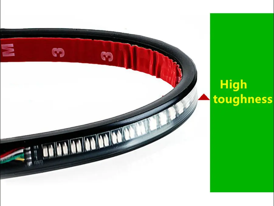 Гибкая светодиодная лента для мотоцикла лампа стоп сигнала поворота 48