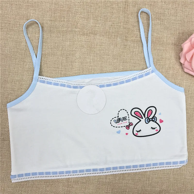 1 шт. хлопковый тренировочный бюстгальтер для девочек от 8 до 13 лет Детские