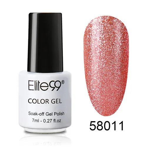 58011 Elite99 Bling 7 мл неоновый Гель-лак для ногтей 12 цветов замачиваемый УФ светодиодный Гель-лак для нейл-арта Vernis долговечные гель-лаки - Цвет: 58011
