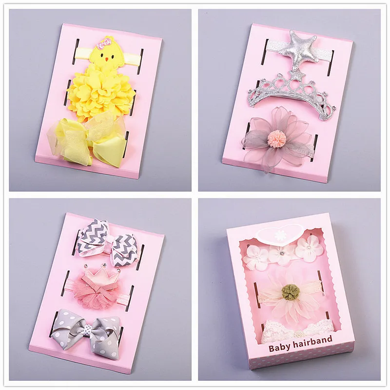 

Free shipping Fashion children pretty Combination hair band BB girl's lace headband kid's sweet hair accessories
