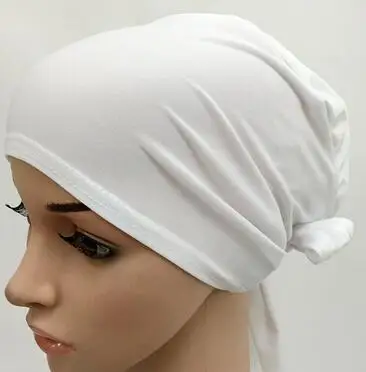 6 шт./лот сплошной цвет простой Исламской hat Мусульманских Underscarf хиджаб внутренняя Шапки