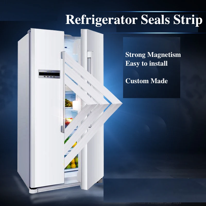 Refrigerator Seal Freezer Magnetic Sealing Strip Door Gasket Custom Made White Gray