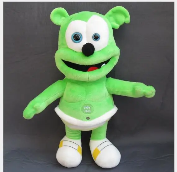 

High quality Plush Gummy Bear 30cm Blue Eyes Gummy Bear Voice Pet Funny Lovely Doll Toys Sounding Plush Toys Best Gifts For Kids