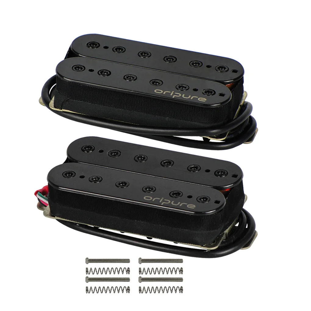Neck and Bridge OriPure Alnico 5 хамбакер с двойной катушкой, гитара, звукосниматель, шея/Мост 7,9 K/8,8 K для электрогитары, запчасти - Цвет: Neck and Bridge