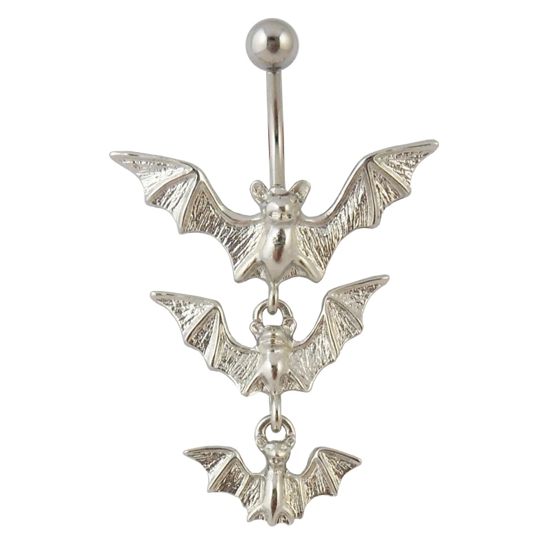 5 шт./лот Рождественский подарок! Кольцо для пупка со стрекозой летучая мышь