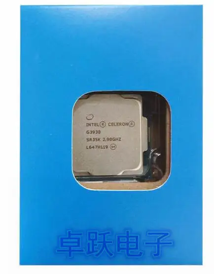 Процессор Intel Celeron G3930 LGA1151 14 нанометров двухъядерный 100% рабочий процессор для