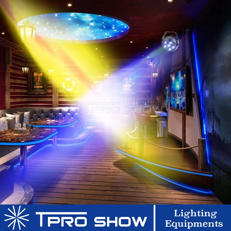 LED Par звук вечерние светильник RGB сценический ing Effect Мини проектор Авто музыка