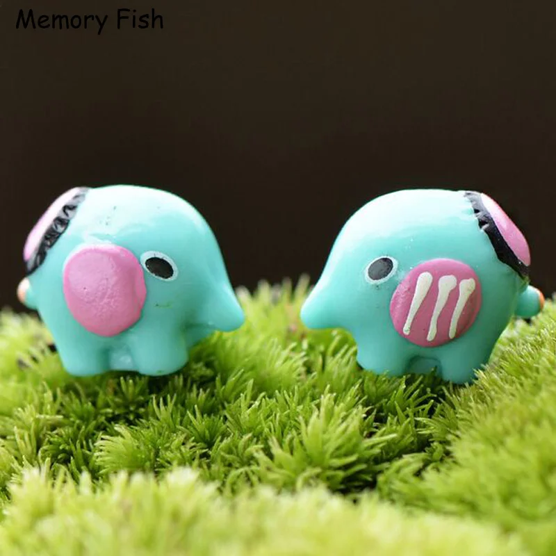 Микро сад украшения мультфильм милый мини Слон Статуэтка аниме фигурка кукла дом