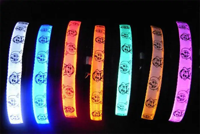 500 шт./лот светодиодный ошейник для собак жгут безопасности тренировочный