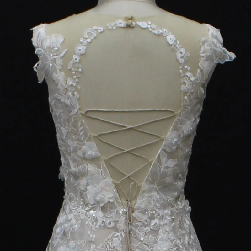 Vestido De Noiva Sereia Новый v-образный вырез Русалка свадебное платье es без рукавов с