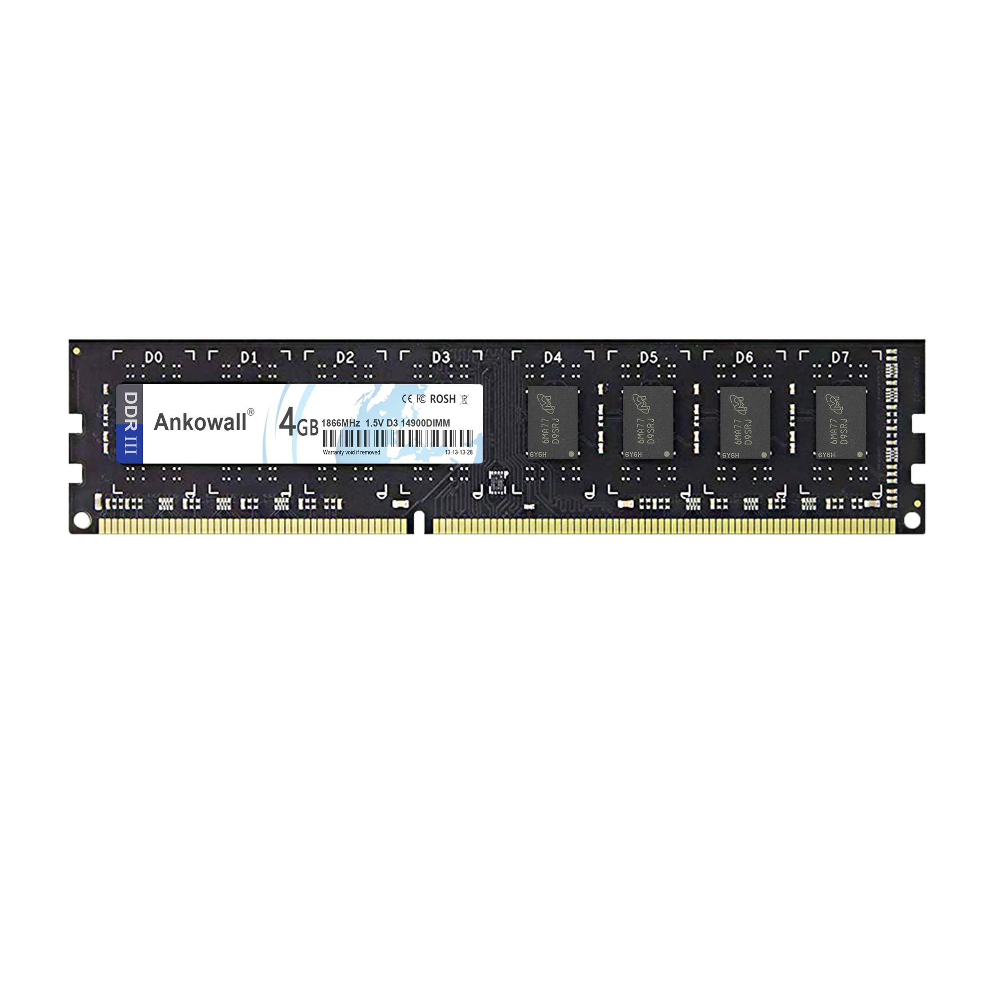 Ankowall DDR3 4 Гб RAM 1866 No ECC Настольный ПК Память 240 контактов система Высокая