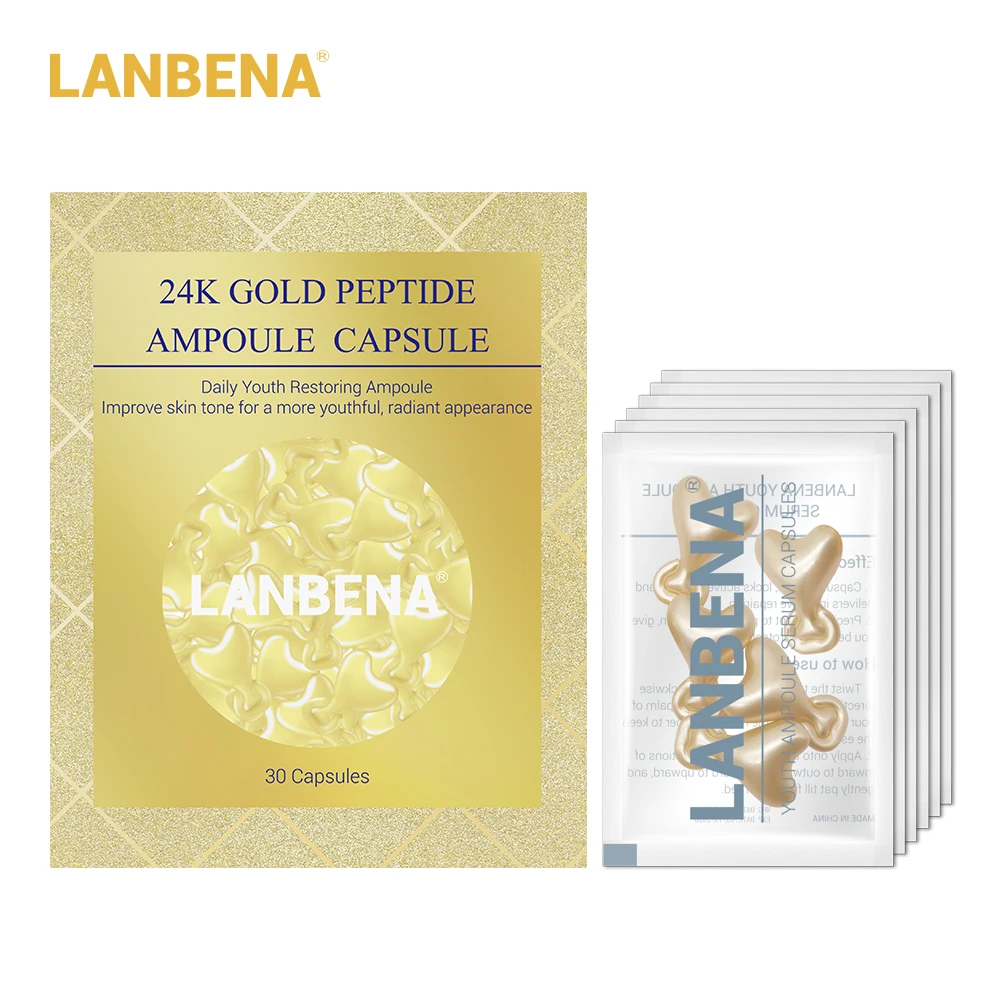 LANBENA Ageless Areginine эссенция масло против морщин коллаген 30 капсул для лица шеи