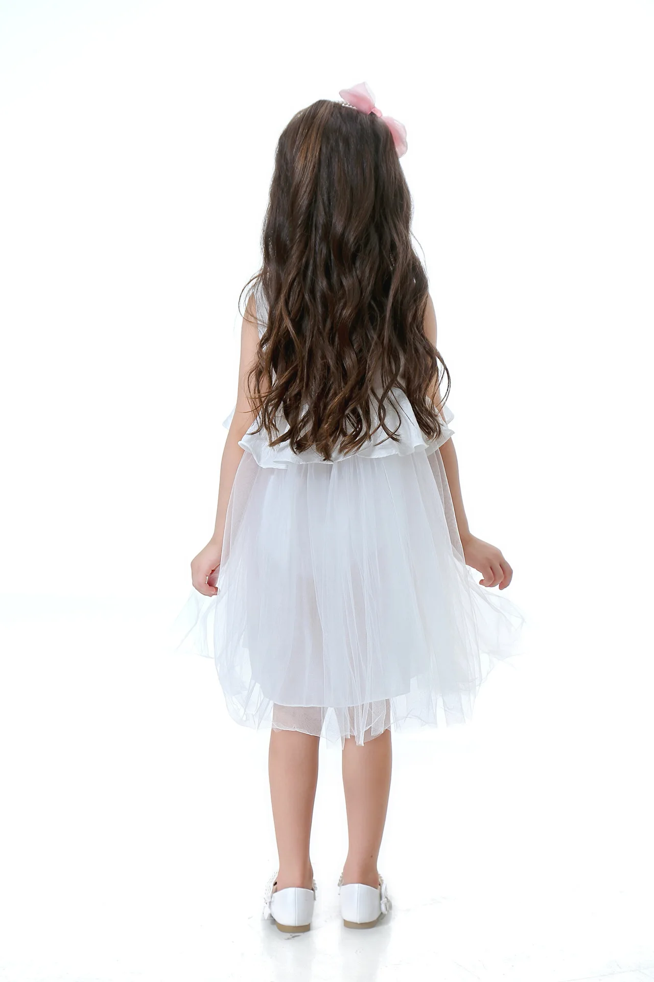 Girls Dress 2019 New Summer Mesh Clothes White Princess Ball Gown Children Baby Kids Clothing | Детская одежда и обувь