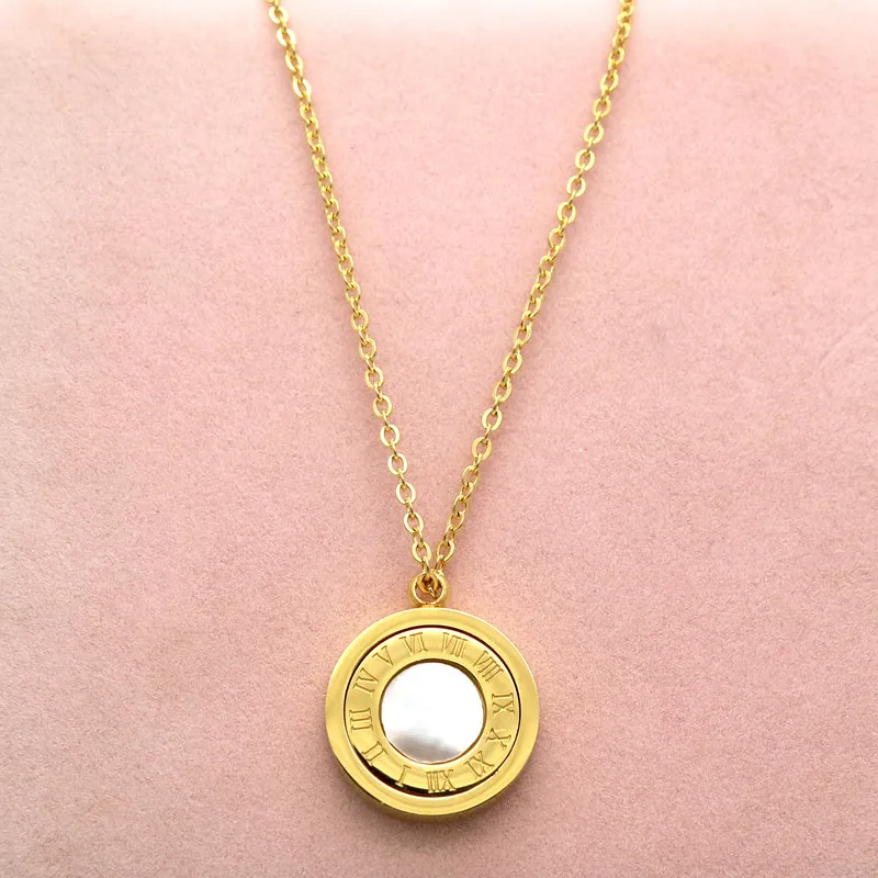 Модное ожерелье с подвеской спиннером черного и белого цвета для женщин