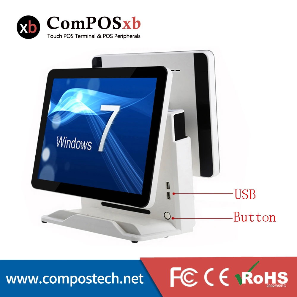 Быстродействующий процессор Pos все в одном плоская система Epos 15-дюймовый