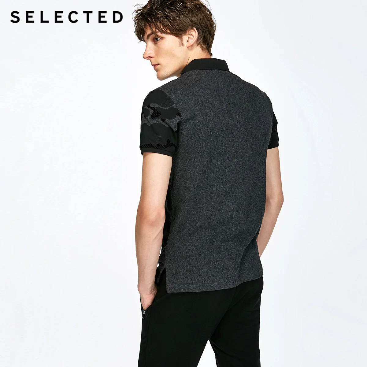 SELECTED хлопок стекаются камуфляж slim fit рубашка S | 417306510|Мужские футболки|