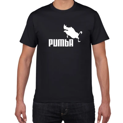 03 black Забавная футболка, милые футболки homme Pumba/Pira, мужские хлопковые топы с короткими рукавами, крутая футболка, летний Трикотажный костюм, футболка для мужчин - Цвет: 03 black