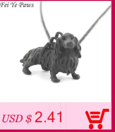 Fei Ye Paws Женское Ожерелье Панк Бигль и коунхаунд кулоны в форме собаки Подвеска Ожерелье s воротник из нержавеющей стали Длинное колье девушка ювелирные изделия