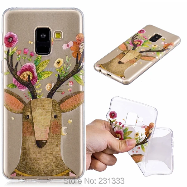 Мягкий ТПУ чехол C ku IMD с мультяшным единорогом для Samsung Galaxy A8 2018 S9 PLUS из овечьей