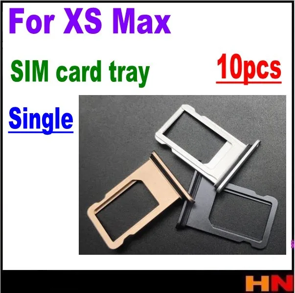 10 шт. Оптовая продажа Новый для iPhone X XS MAX 5 8 6 одиночный лоток sim карты слот