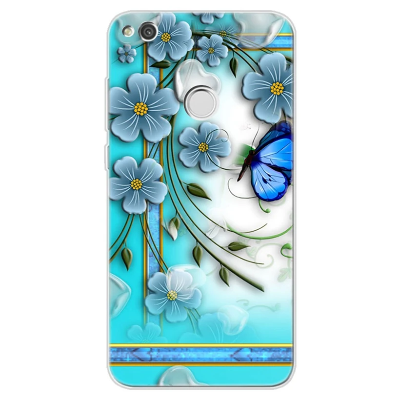 Soft Case For Huawei Nova 3 P9 P10 lite/P8 Lite Y5 II Honor 7A 8A 8X 8C 9 10 Mate 20 Pattern TPU Flower pattern Cover AC009 |