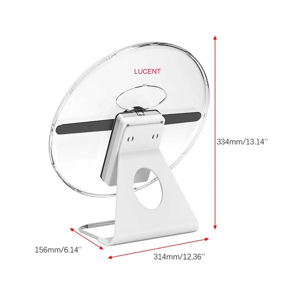 3D Holographic Projector Display Fan LED Hologram Player Lamp Rechargeable Video Light 30cm 256 LED New Arrival