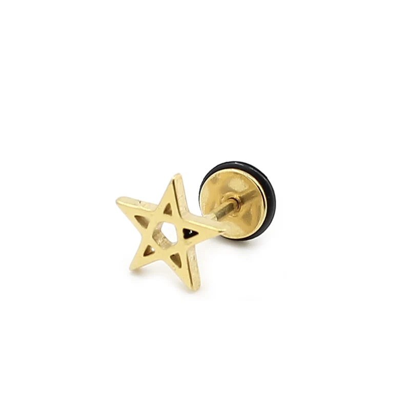 1 пара серьги гвоздики из нержавеющей стали|fashion stud earrings|stud earringsstar earrings |