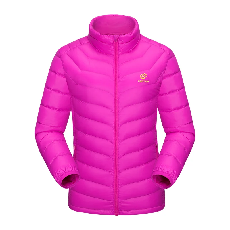 90% утиный пух спортивная зимняя женская ветрозащитная Ультралегкая пуховая