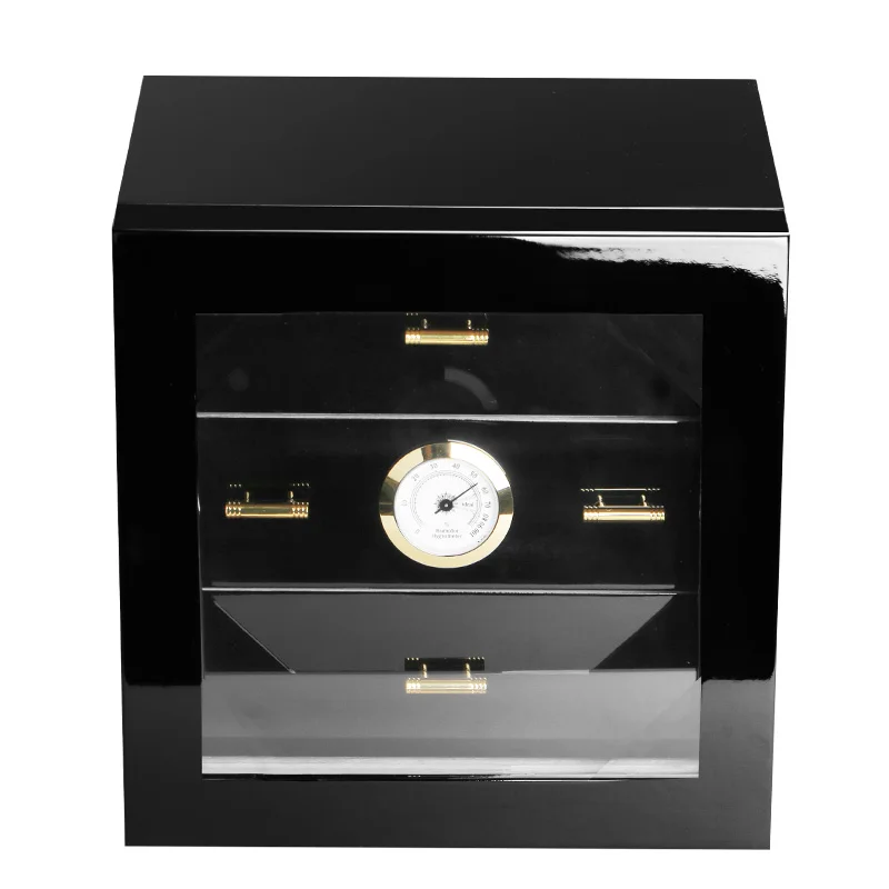 Дерево кедра с подкладкой Humidor 3 ящика для COHIBA сигары увлажняющая коробка HH-1005B |