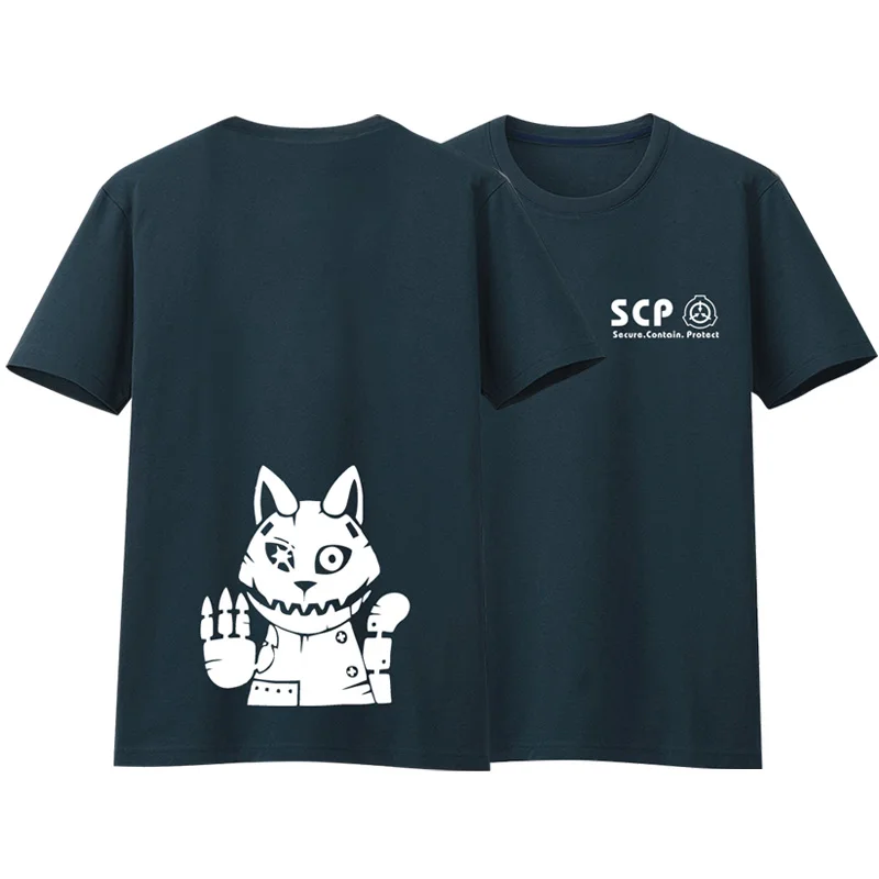 Хлопковая футболка High Q унисекс с рисунком аниме Cos SCP специальная схема