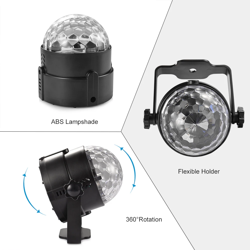 LED GLE 7 цветов Голосовое управление RGB светодиодсветодиодный сценические лампы