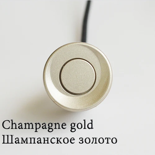 Champagne Gold Автомобильный датчик парковки Viecar, черный, красный, синий, серебристый, золотой, белый, серый, шампань, золотой цвет, для 22 мм, комплект датчиков, монитор, система заднего хода - Название цвета: Champagne Gold