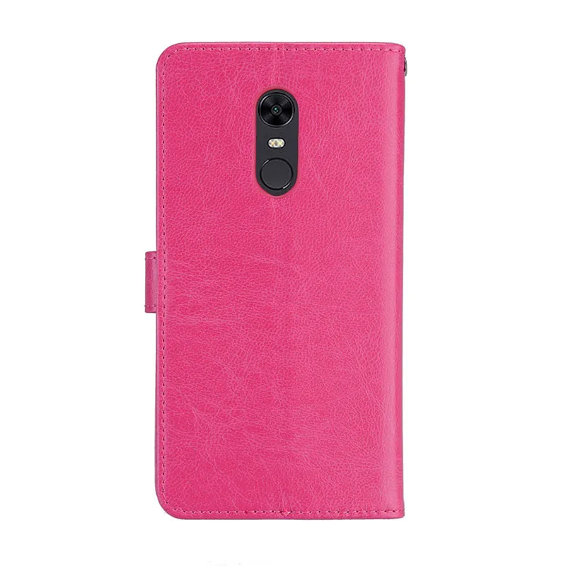 Чехол из искусственной кожи для Xiaomi Redmi 5 Plus чехлы с откидной крышкой в стиле ретро