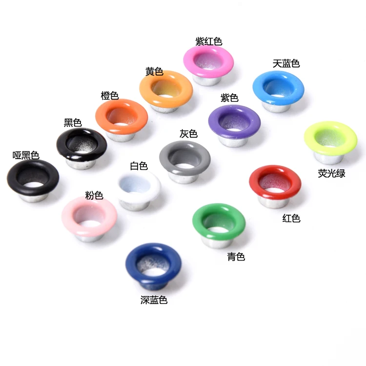 Цветные металлические люверсы и прокладки 8 мм/10 мм большого размера для