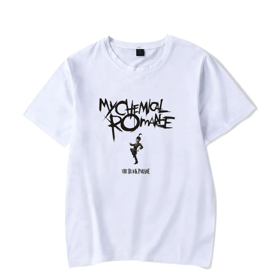 My Chemical Romance футболки Прохладный и модные женские туфли/мужские базовые с круглым О-образным вырезом футболки с коротким рукавом, хипстерская прикольная большой Размеры 4XL