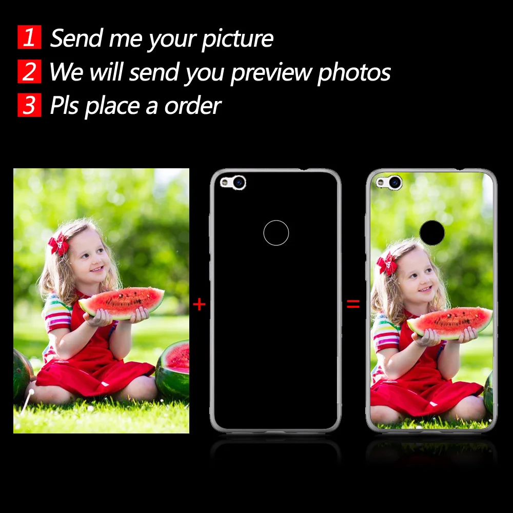 LPWZHMG Custom Case For Huawei P8 Lite Phone DIY Print P9 P10 Soft TPU Silicone Fitted Cases Free Logo Fee |