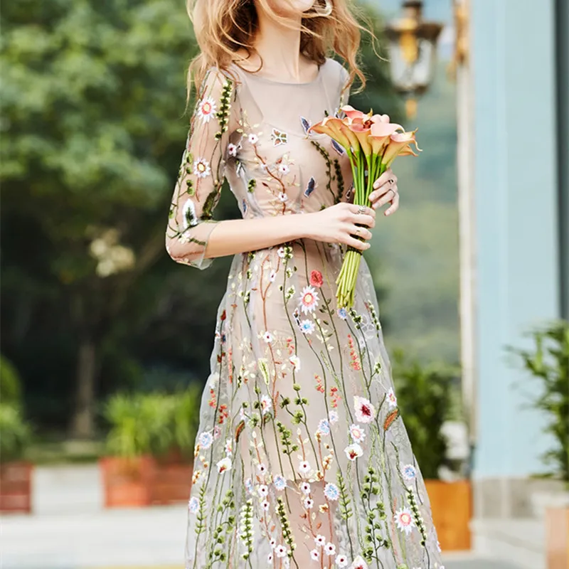 HziriP 2017 Осень женское платье из двух частей винтажное элегантное богемное пляжное