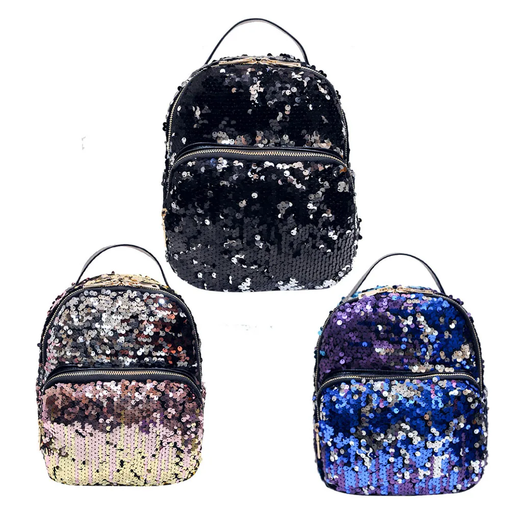 Женский рюкзак Aelicy из искусственной кожи с блестками|bling backpack|fashion women backpackwomen backpack