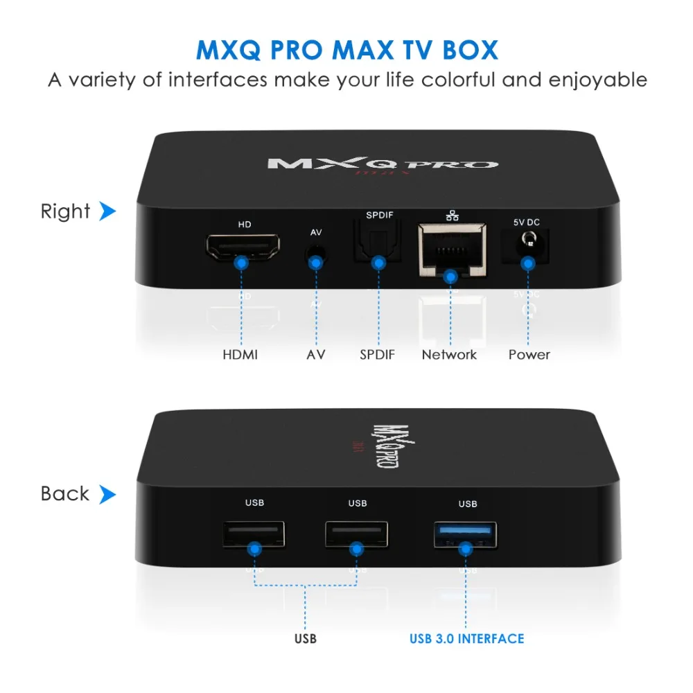 Leelbox mxq pro MAX Смарт ТВ коробка Android 9 0 RK3328 DDR4 4 Гб оперативной памяти 32 встроенной IP