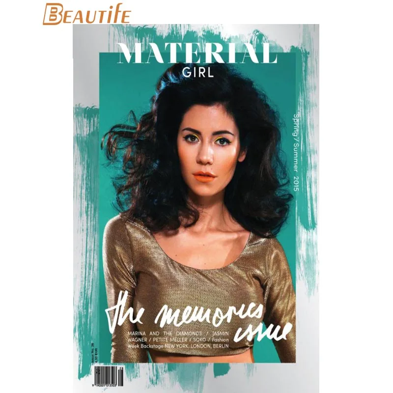 Лидер продаж изготовленный на заказ плакат из шелковой ткани Froot Marina and the diamond