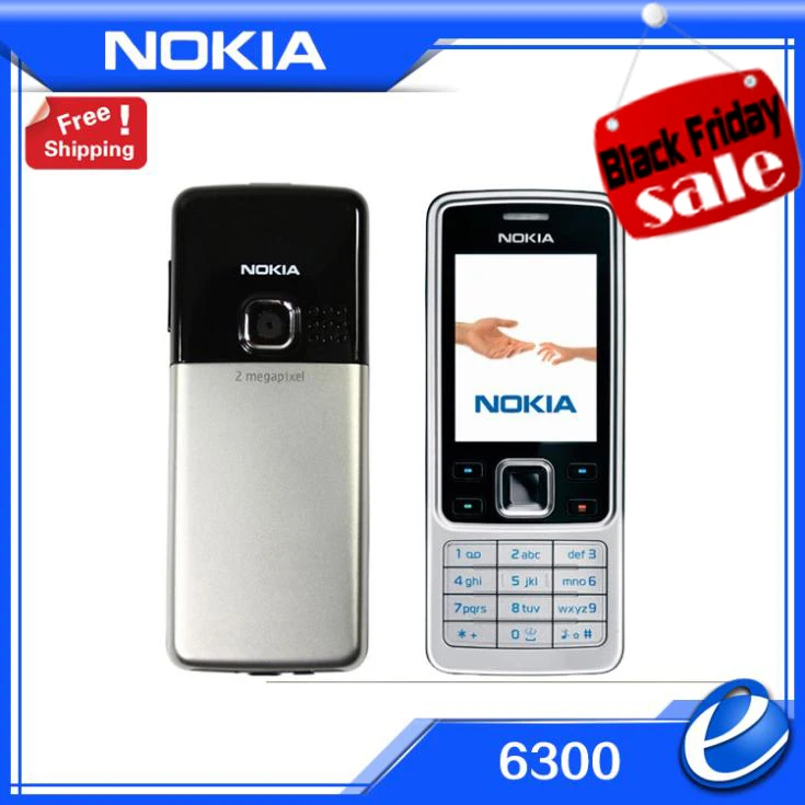 Камера легендарный Оригинальный разблокированный телефон Nokia 6300 русский язык