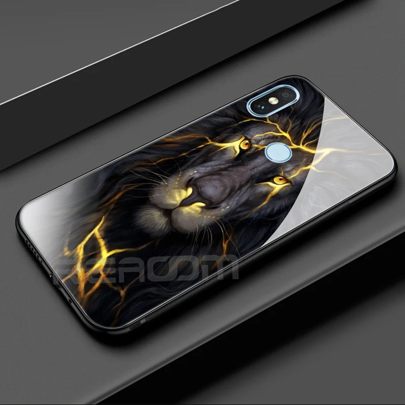Glass Cover Phone Case for Xiaomi Redmi 5 Plus Silicone Shockproof Xiami Xioami Mi 8 A1 5X RedMi Note 4X Pro |