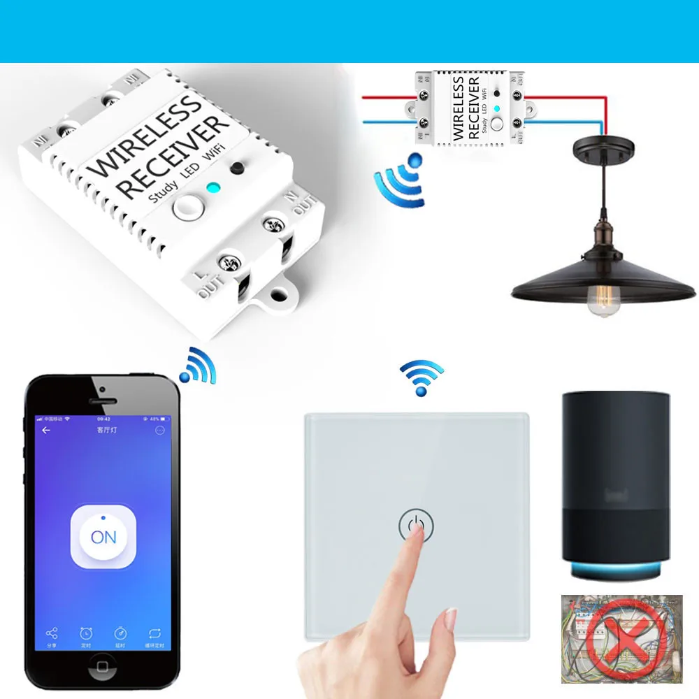 Умный дом Zigbee беспроводной модуль переключателя для Echo/Smart Things Hub модуль Apple/Android APP управления R#0404