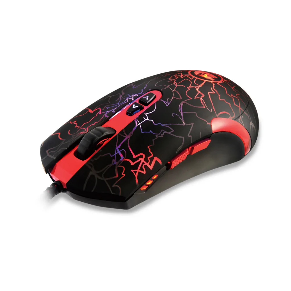 Оптическая игровая мышь Redragon M701 Lavawolf 6400DPI 7 программируемых кнопок светодиодная